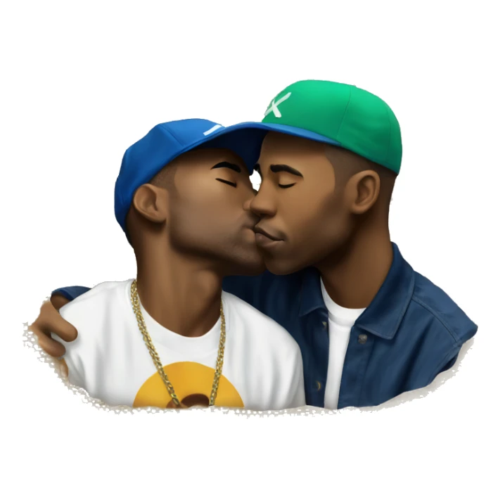 frank ocean kissing tyler the creator  sticker