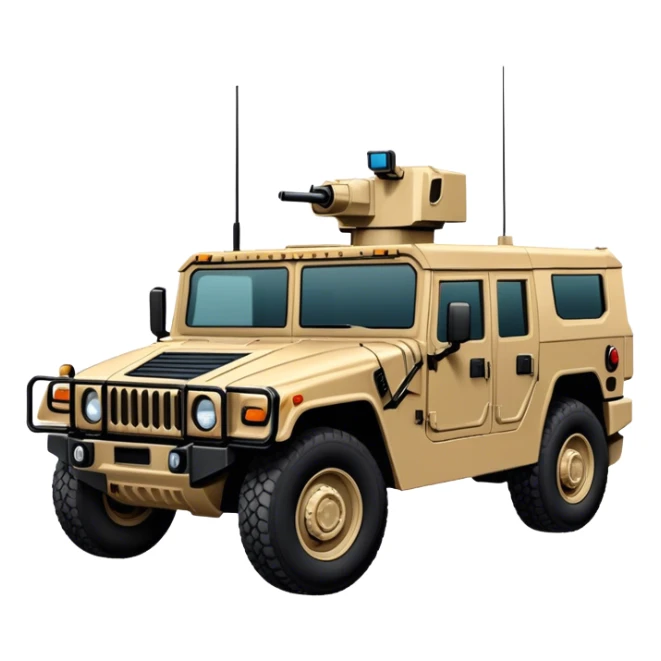 Humvee (HMMWV) (sand colour) sticker