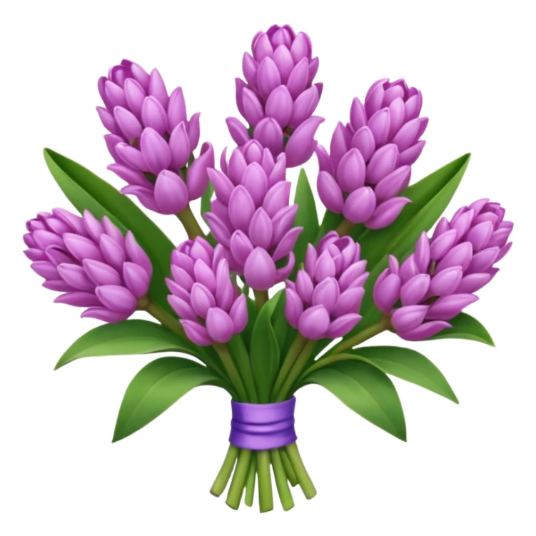 a light margenta bouquet of Hyacinth sticker