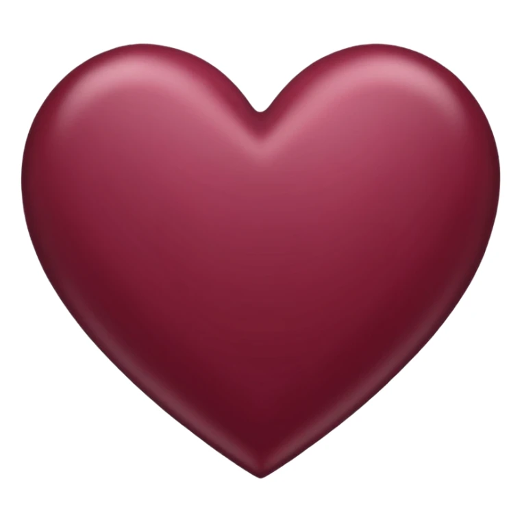 Corazón de color vinotinto, para el teclado sticker