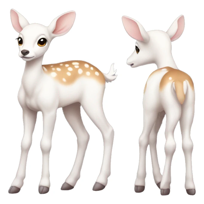 piebald fawn pretty fullbody sticker
