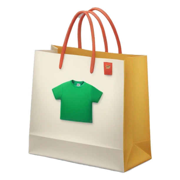 shopping, bag, lacoste t-shirt sticker