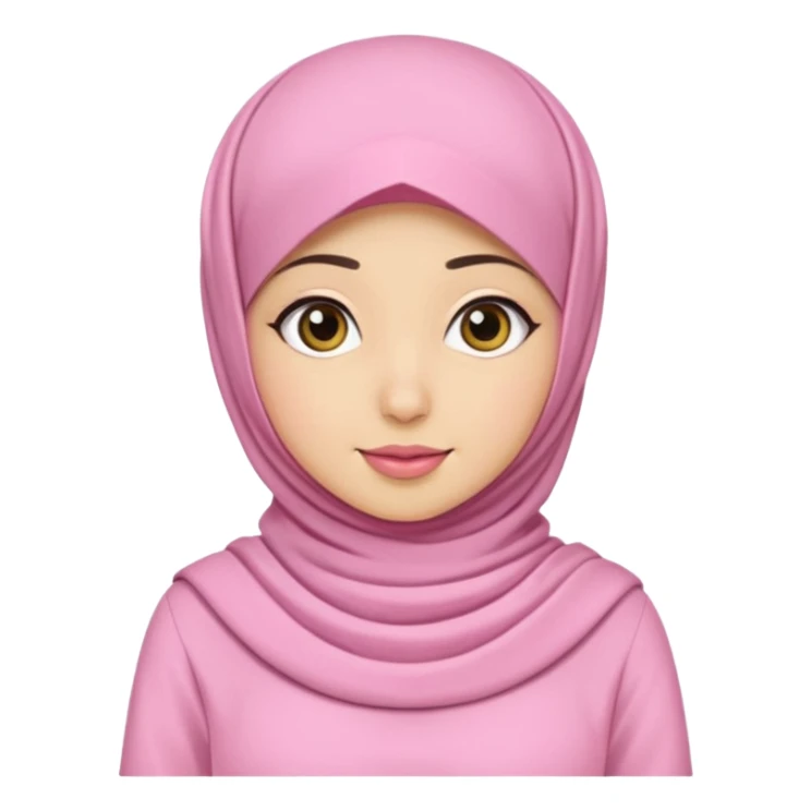 wanita hijab pink baju putih lagi cuci muka sticker