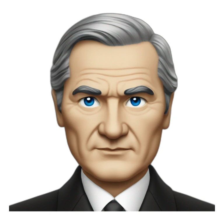 mustafa kemal ataturk with blue eyes sticker