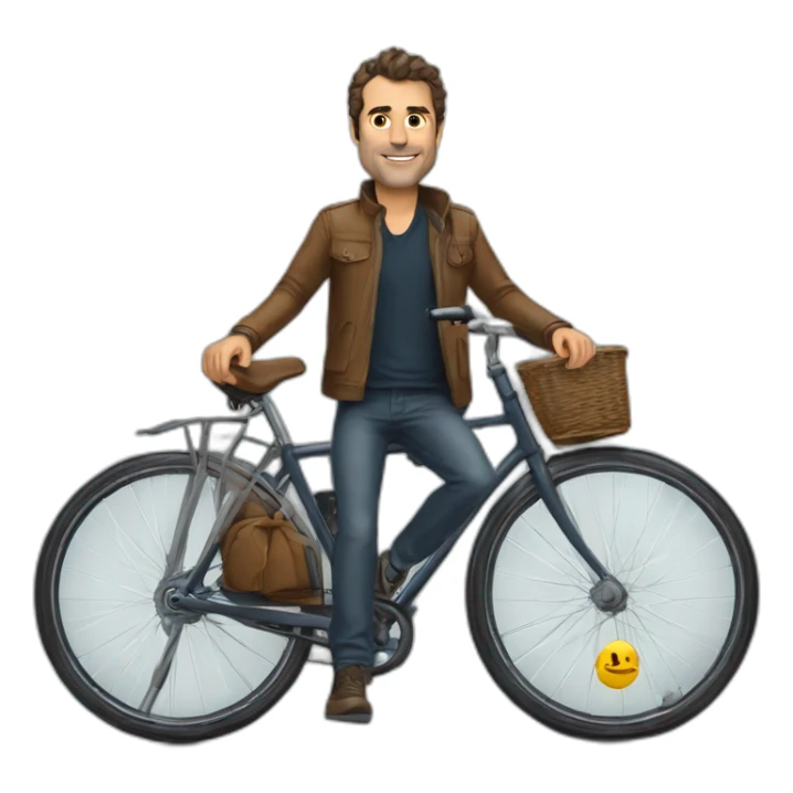 Alexandre Diard from PeopleSpheres on bicycle sticker