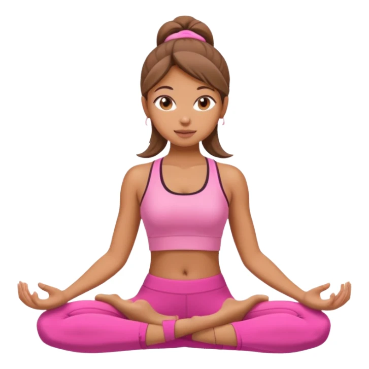 yoga girl in pink  sticker