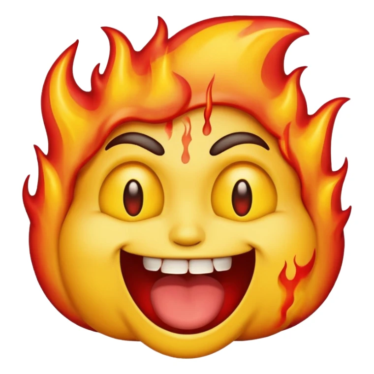 emoji face with burning eyes and vomiting sticker