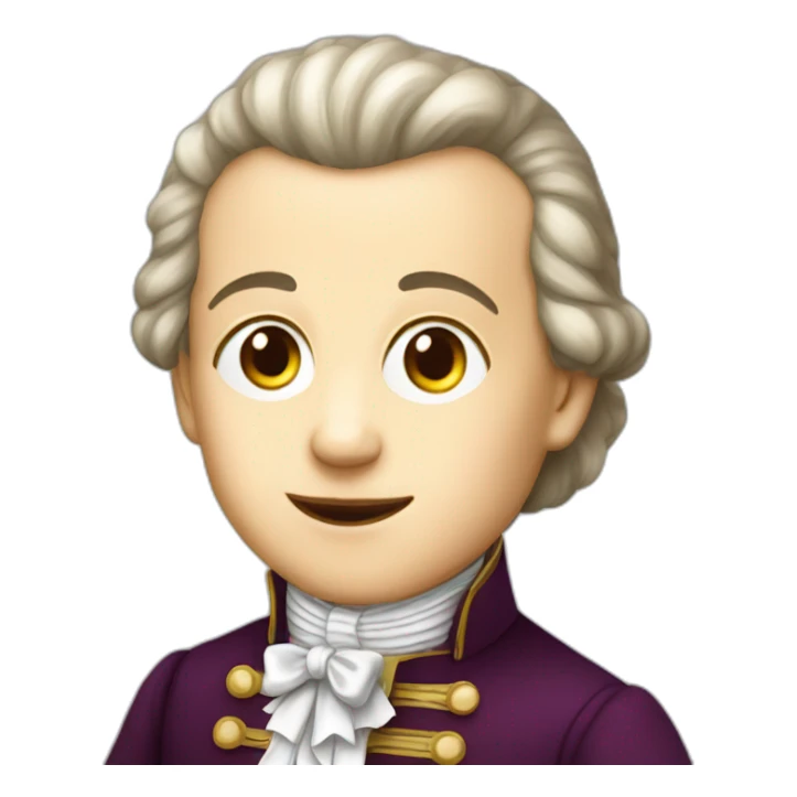 mozart as a child sticker