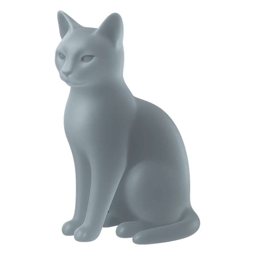 cat with elegant pose, frosted glass look, subtle reflections, matte glass style sticker