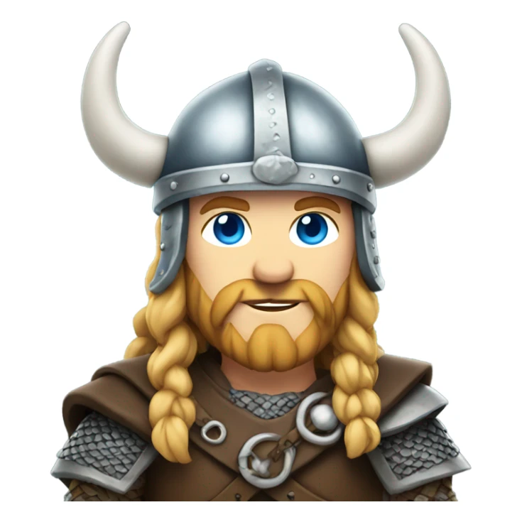 Blue eyed viking sticker