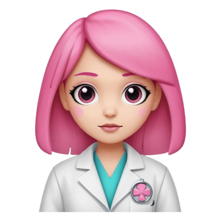 Blossom from powerpuff girls and a doctor sticker