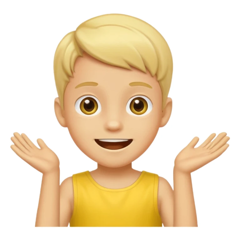 Soccer Player boy dance in yellow dress sticker