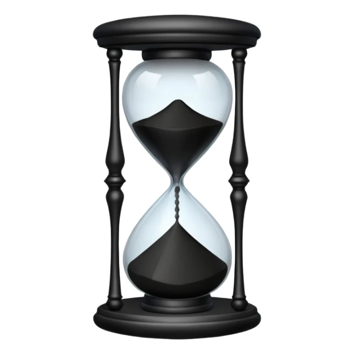 goth hourglass sticker