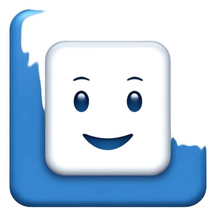 I want a blue background and a white checkmark inside it emoji which I will call the "Fake Roblox Verified Badge Emoji" and the blue background should be square and it should be the "🟦" emoji being the background sticker