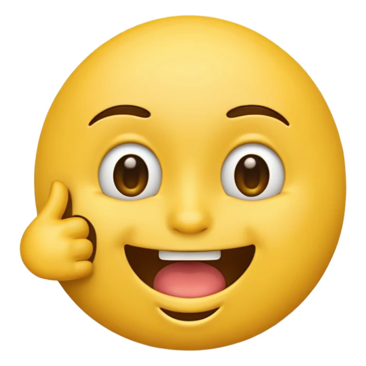 Emoji with finger in mouth sticker