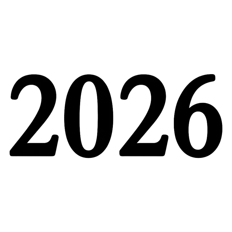 new year 2026remove background sticker