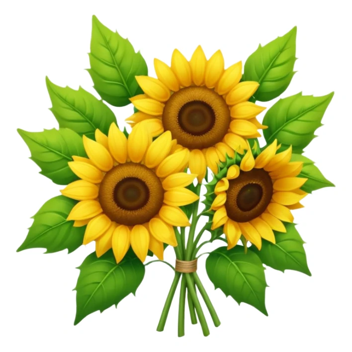 bouquet of sunflower sticker
