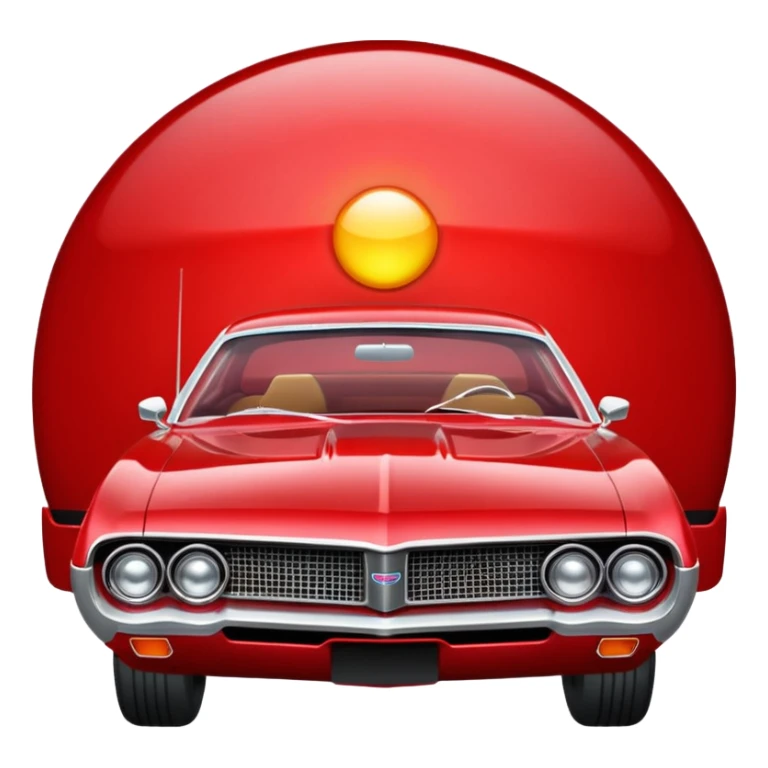 red ford torine from starsky and hutch with flashing light on top sticker