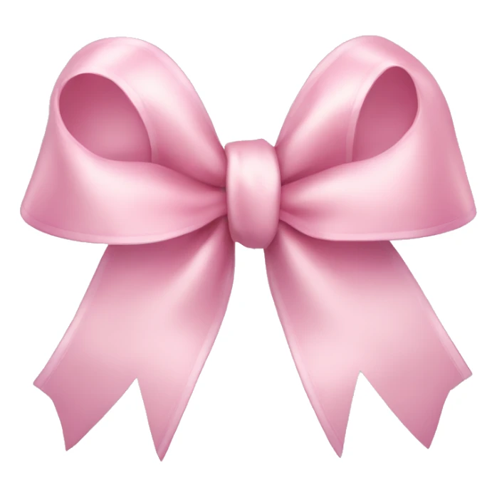 light pink ribbon bow sticker