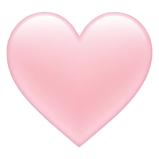 Light pink heart  sticker