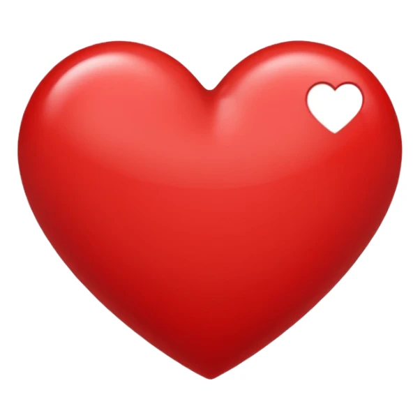 Heart emoji with T inside  sticker
