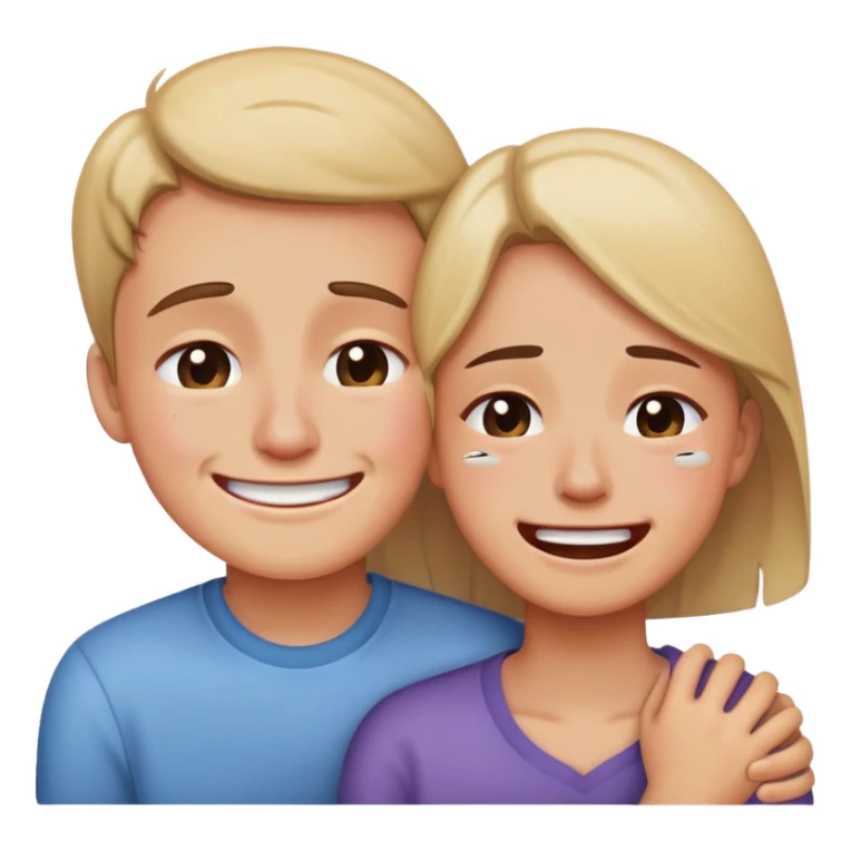 A person on top of a person who is crying sticker