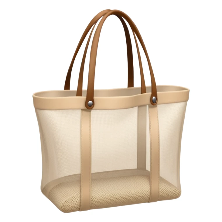 net bag,  mesh storage bag, tote bag, used for shopping, it has two knited handles as bag itself, it is empty inside of it just the shape of the bag sticker