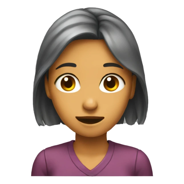 a girl normally her emotions in a notebok sticker