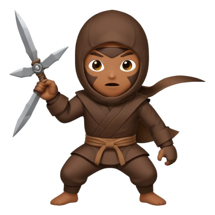 Poop ninja sticker