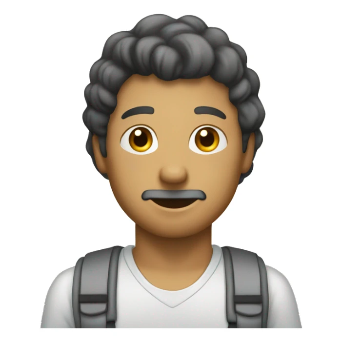 A simple man to ware a cloths and go to environment sticker