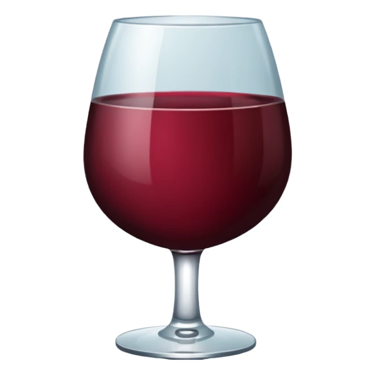 Um emoji de coração cor bordo, tipo esse 🤍 so que na cor vinho, sem a taça de vinho sticker