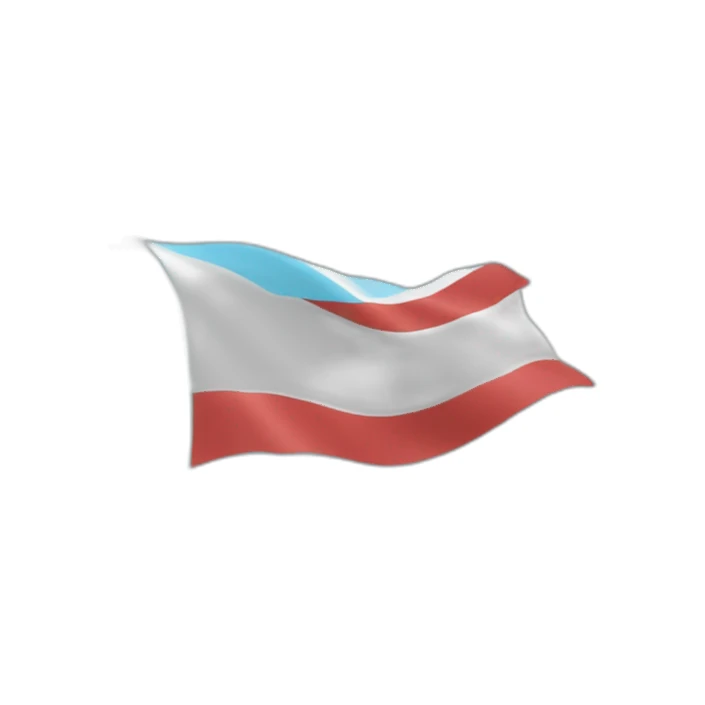 The flag of the country with light blue instead of reds  sticker