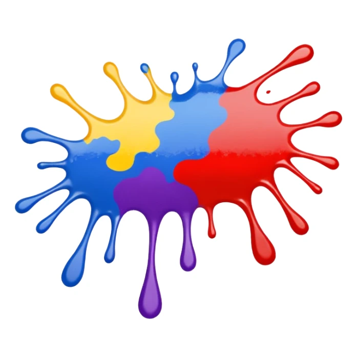 large paint splat sticker