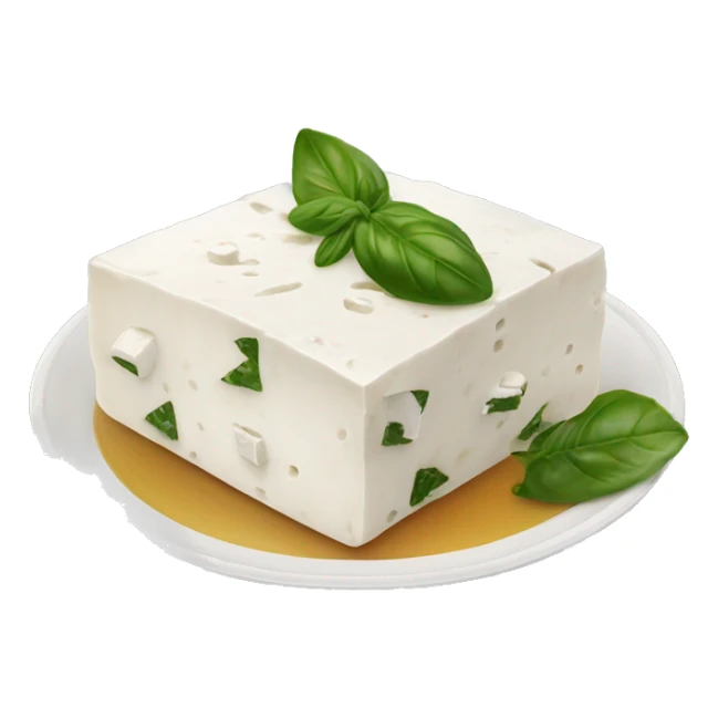 Greek feta on a plate sticker