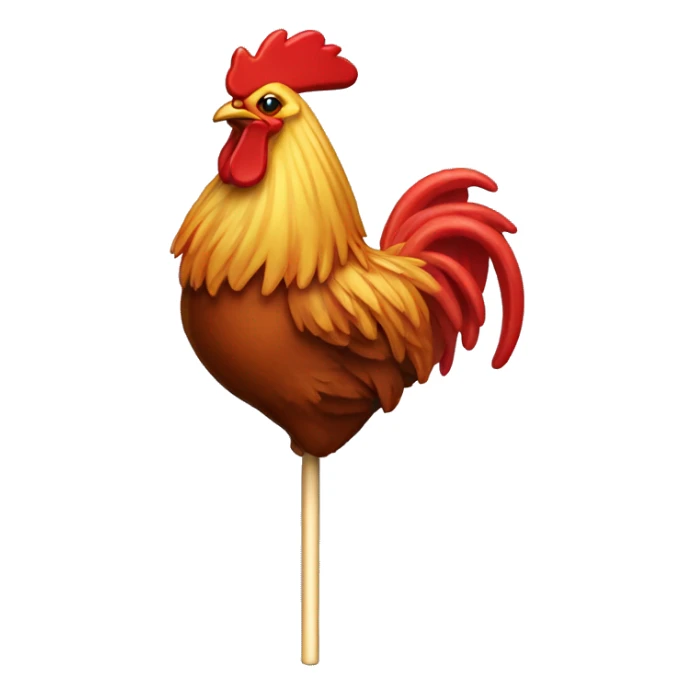 Rooster lollipop  sticker