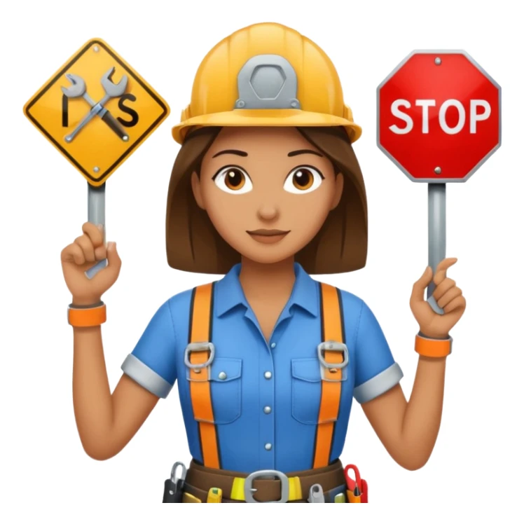 Street Sign Maker woman sticker
