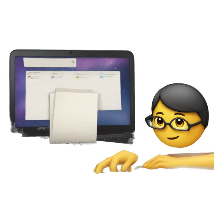 the Planner with a list and an open laptop sticker