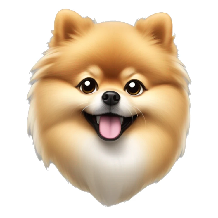 A Pomeranian farting out sparkles ￼ sticker