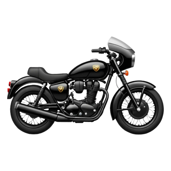 Classic 350 stealth black emoji sticker