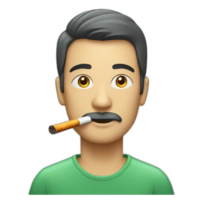 Une personne qui fume une cigarette sticker