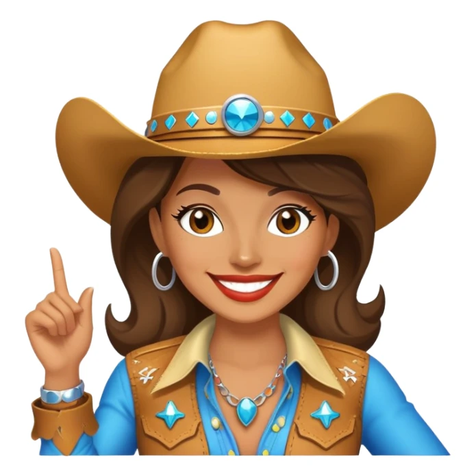 Disco cowgirl sticker