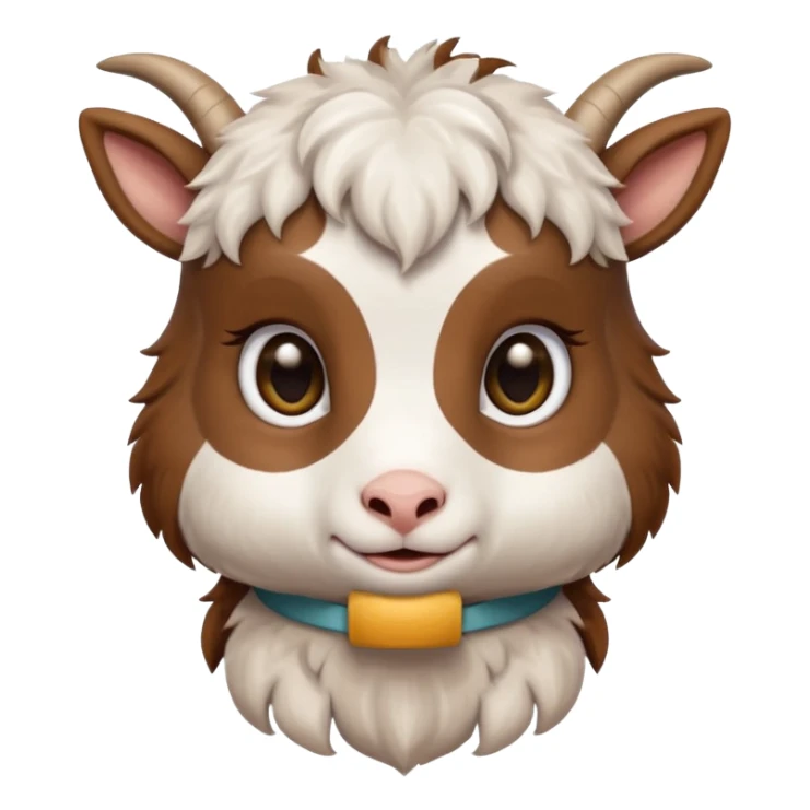 baby goat haft body sticker