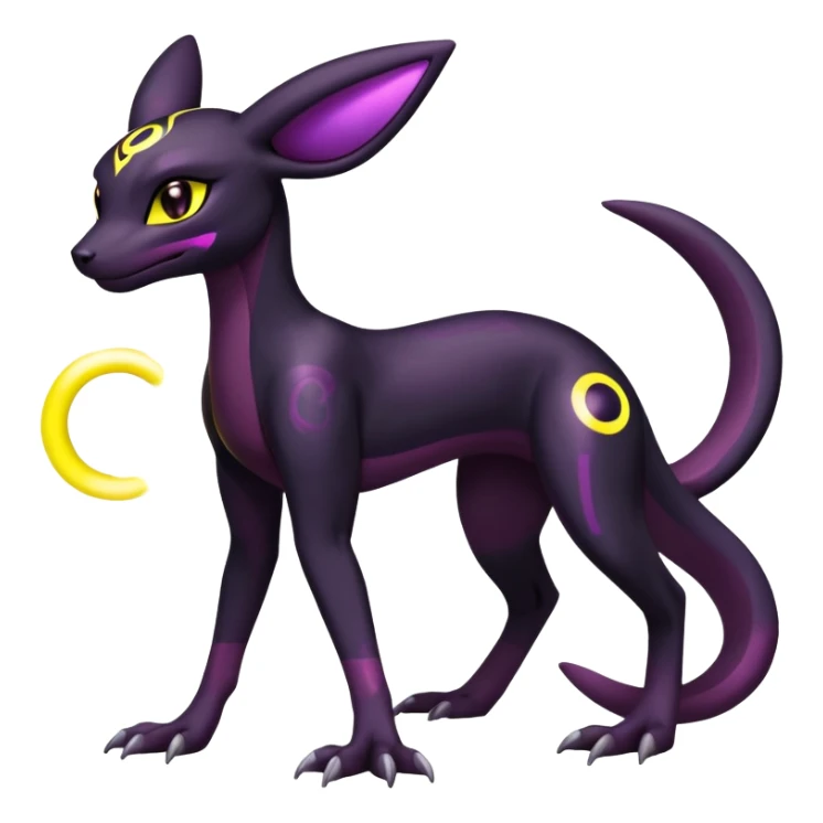 Salazzle-Umbreon-Fakémon-hybrid-creature (full body)  sticker