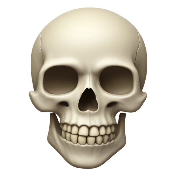 Skull with hand infront of his head like sigma sticker