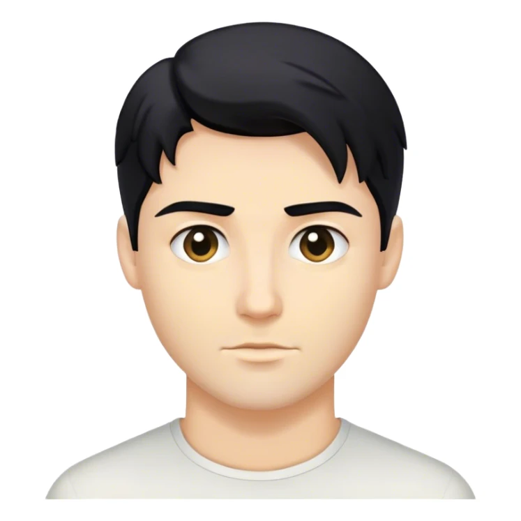 Egoistic blond  handsome man with black hair sticker