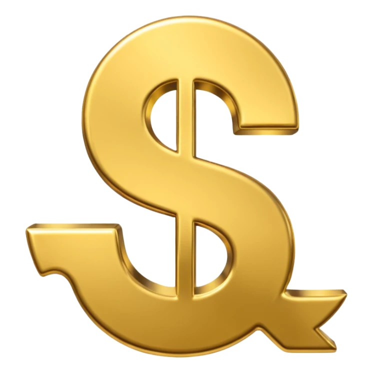 Symbole de currency en or en forme de lettre F précise, seul, 3D, brillant, style emoji simple et lisible sur fond uni. pas une autre lettre

Fcoins sticker