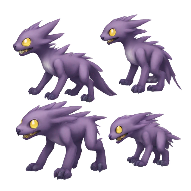 cute cool edgy ethereal alien punk Digimon-Fakemon-animal full body sticker