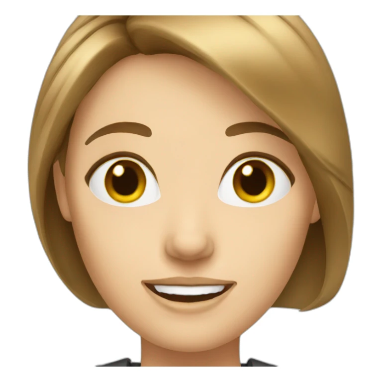 white woman with brown hair executive sticker