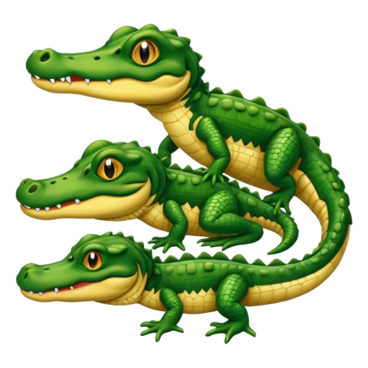 Baby gators and momma gator sticker