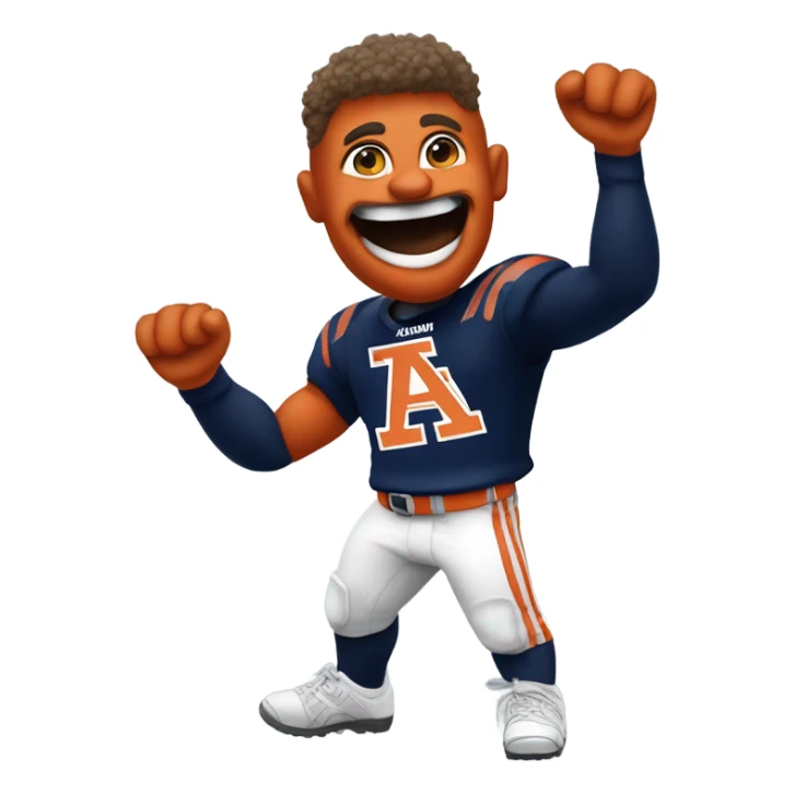 Auburn University super sports fan sticker